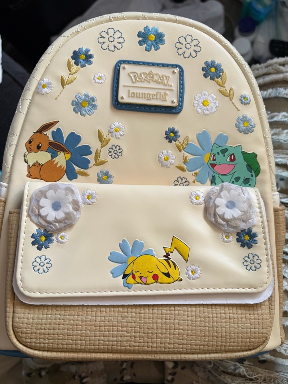 Loungefly Pokemon Floral Basket Mini Backpack